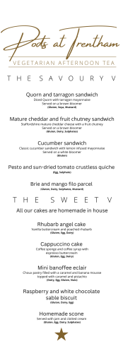 signature afternoon tea